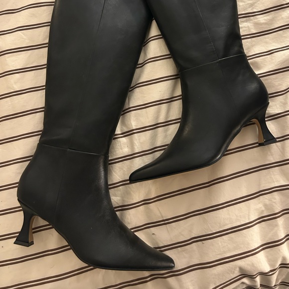 Abercrombie & Fitch Black Knee-High Boots